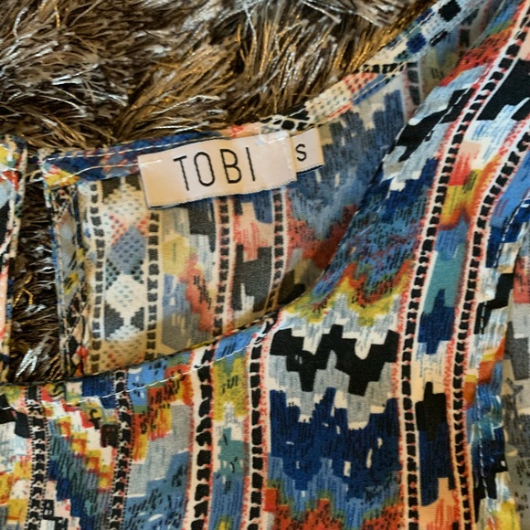 TOBI Aztec Patterned Babydoll Dress - Picture 2 of 2